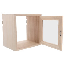 Wooden Melkbox Met Slot Wandmontage Doorzichtig Beige
