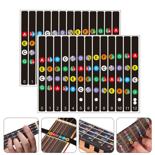 Guitar Note Stickers Pvc Gekleurde 2 Sets 2