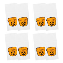 32 Stuks Halloween Snijder Zakken Papieren Pompoen Bestekzakjes