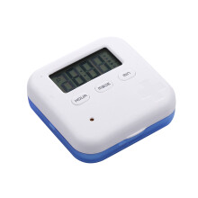 Digital Pillendoos Met 4 Vakken En 5 Tijdsindicaties Timer