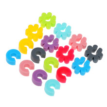 16 Stks Silicone Wijnbeker Markeringen Met Perforatie Design