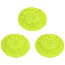 3St Silicone Beauty Brush Cleaning Mat Met Creatief Ontwerp Groen