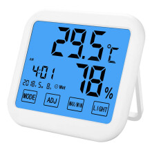 Compacte Temperatuur En Vochtigheidsmeter Wit