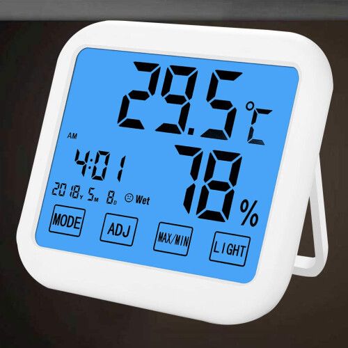 Compacte Temperatuur En Vochtigheidsmeter Wit 2
