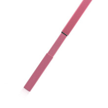 Uittrekbare Lippenborstel Nylonvezel Met Metalen Roze