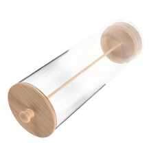 Wooden Lid Straw Organizer Do Przechowywania Na Blacie