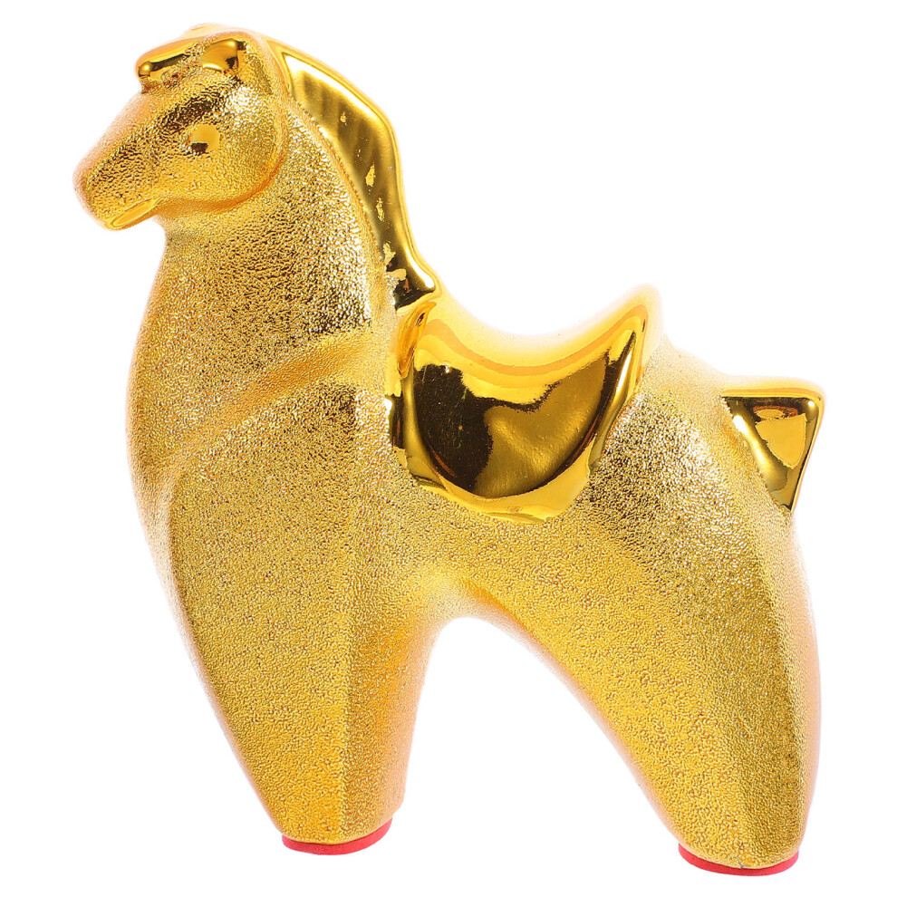 Figurka Konia: Ceramika Rok Konia 2026 Ozdoba Dla Domu Biura-image