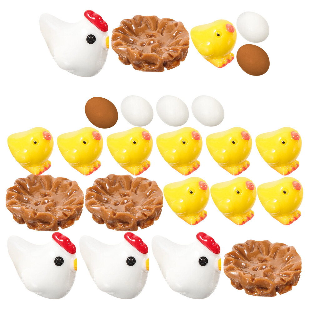 Zestaw MałYch OzdóB Wielkanocnych KurcząT I Jajek Do Ogrodu-image
