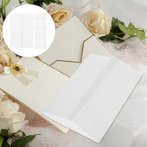 10 Unidades Envelopes Translúcidos Para Convites Aniversário 2