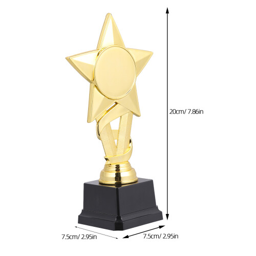 Troféu De Plástico 20Cm Fita Recompensa Atividade 1