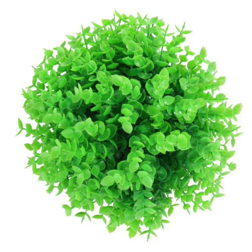 2 Unidades Pingente De Bola De Grama Artificial Verde Decoração