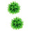 2 Unidades Pingente De Bola De Grama Artificial Verde Decoração 8