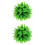 2 Unidades Pingente De Bola De Grama Artificial Verde Decoração 6