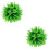 2 Unidades Pingente De Bola De Grama Artificial Verde Decoração 7