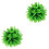 2 Unidades Pingente De Bola De Grama Artificial Verde Decoração 4