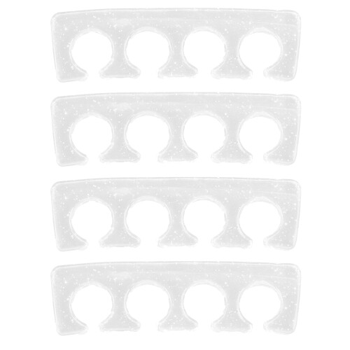 2 De Separadores De Dedos De Silicone Macios E Reutilizáveis