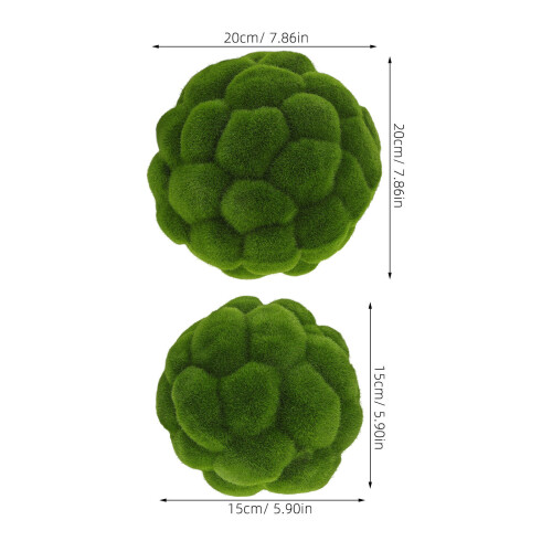 2 Unidades De Artificiais Com Verde 15 Cm 20 Cm 1