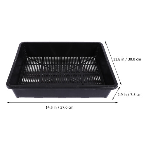 3Stk Tray Pflanzenzuchtbehälter Verdicktes Tablett 37x30cm 1
