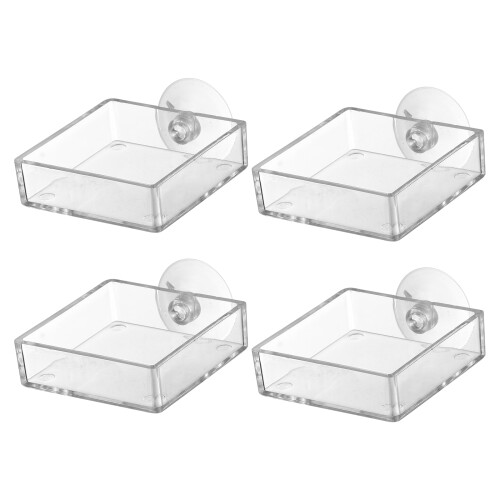 8 Aquarium Fütterungsgerät Garnelenfütterer Mit Saugnapf 1