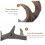 Deer Hook Vintage Key Holder Dark Brown 1pack 9