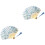 2 Sommerfächer Japanisch Stil Mit Bambusgriff Blau 3