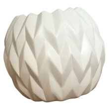 1White Premium Ceramic Flower Vase Mini Pot for Home and Office