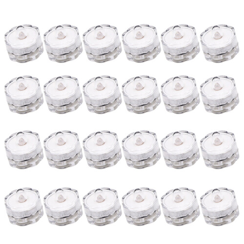 24 Unidades Luces LED Impermeables Para Piscina 1