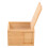 Urne Cendrier Animaux En Bambou Kaki, Surface Lisse 6