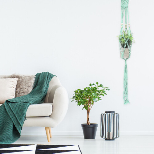 1Macrame Plantenhouder , Eenvoudig En Stijlvol Boho Decor 1