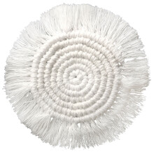 1Macrame Onderzetters Beige Reusbaar En Hittebestendig Voor Koffiekop