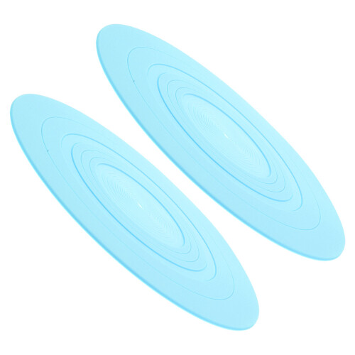 2Pièces Tapis Silicone Bleu Stabilité Et Protection Pour Vinyle 1