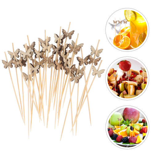 100 Stuks Fruitprikkers Cocktailprikkers Feestartikelen 2