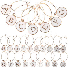 26-Delig Letter Wijnglas Markers Voor Feest Banket