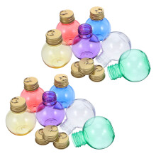 12Pcs Clear Plastic Fillable Christmas Drink Balls For Tree Decor