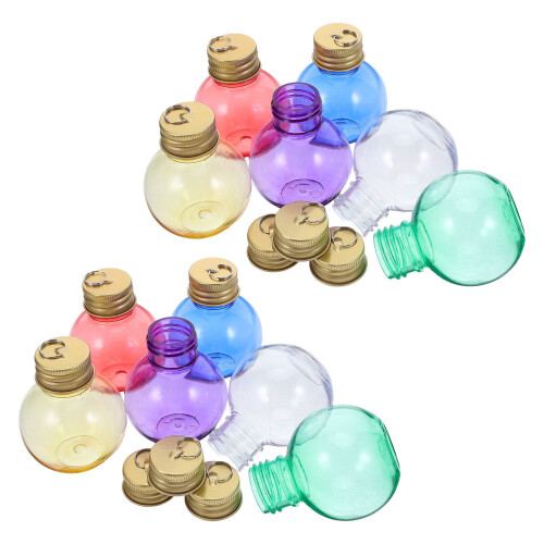 12Pcs Clear Plastic Fillable Christmas Drink Balls For Tree Decor
