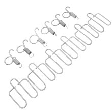 6Sets Silberne Federhaken Für Haustierkäfig Türsicherung