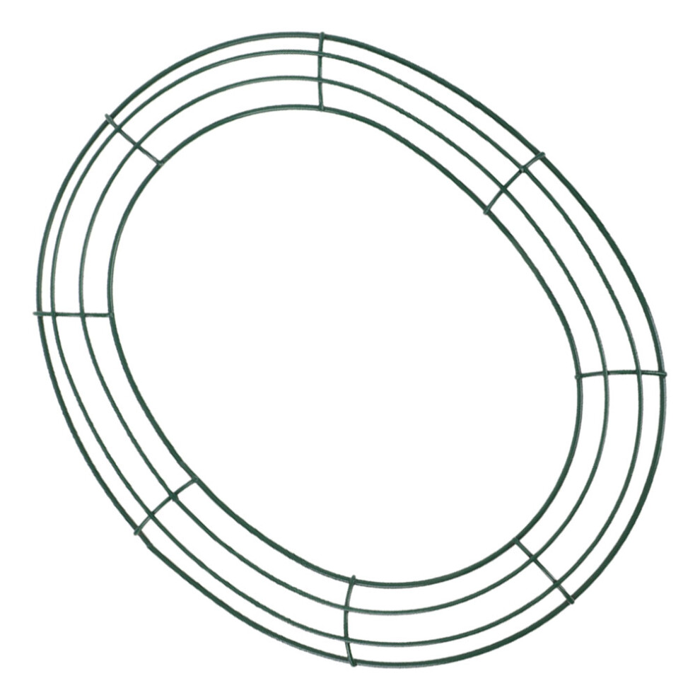 Rama Na Wianek Wielkanocny Z Zielonej Drucianej Owalnej Ramy Dla Diy-image
