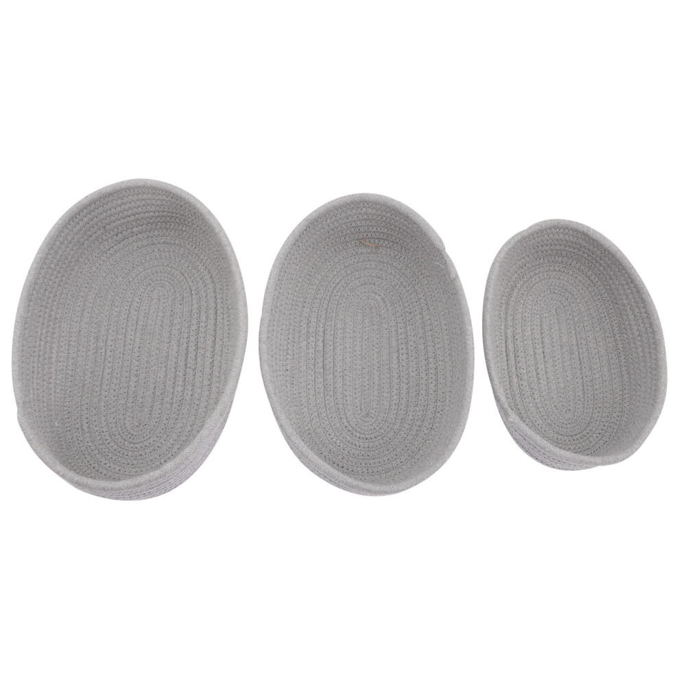 3 Sztuki Koszyk Na Przechowywanie Z Tkaniny Sznurowy Worek BawełNiany-image