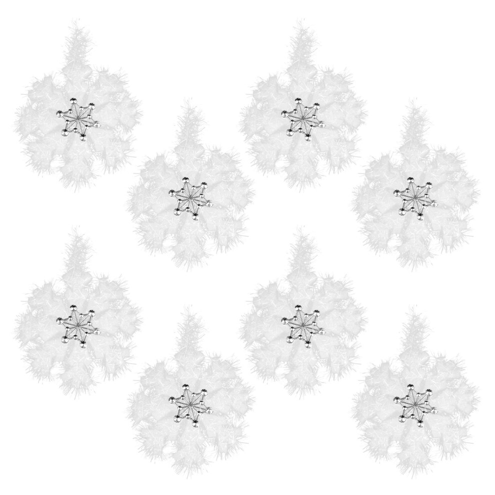 40 Sztuk BłYszcząCe PłAtek ŚNiegu Ozdoby Choinkowe WisząCe-image