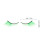 7Pairs Dramatic Green False Eyelashes Comfortable Fiber for Party Use 2