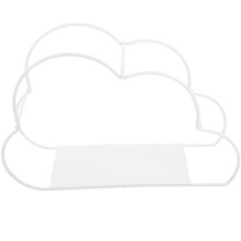 Soporte Escritorio Forma Nube Estante Metal Libros Revistas Blanco