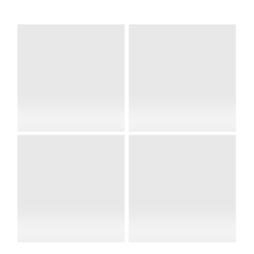 4Pcs Acrylic Square Mirror Tiles Self-Adhesive Silver Wall Decor