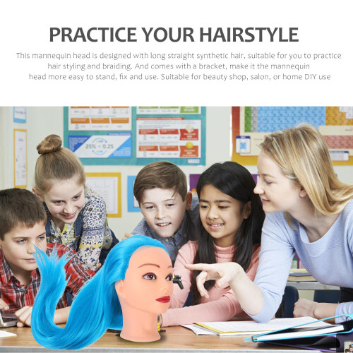 Hairdressing Training Head Haar Styling Mannequin 2