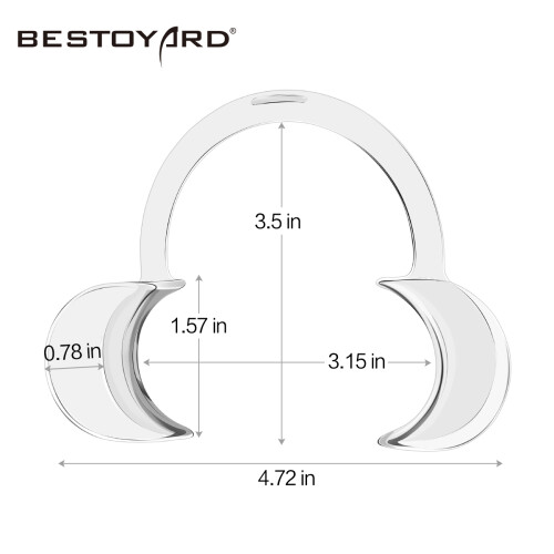12 Unidades Desechable Forma C Para Mejillas 1