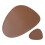 2Pcs Heat Insulation PU Placemats Brown Waterproof Cup Mats 1