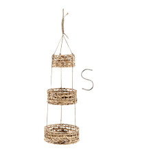 Hanging Rattan Basket 1set 39x11in Gardening