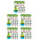 80Pièces Petits Arbres Plastique Multicolores Décorations Gâteau 8