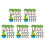 80Pièces Petits Arbres Plastique Multicolores Décorations Gâteau 4