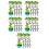 80Pièces Petits Arbres Plastique Multicolores Décorations Gâteau 2