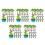 80Pièces Petits Arbres Plastique Multicolores Décorations Gâteau 5